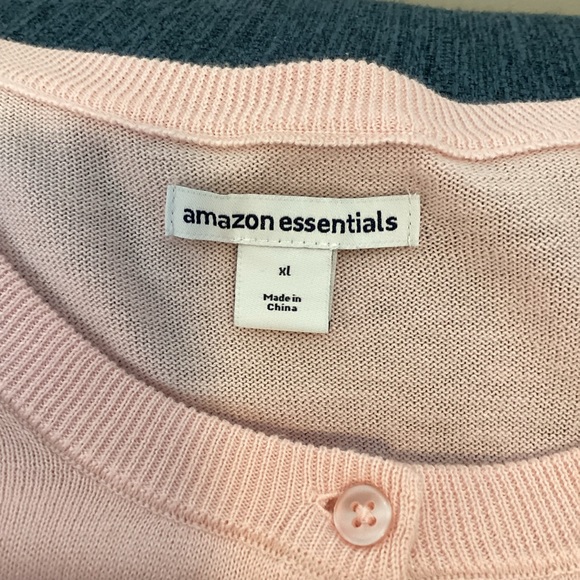 Ladies pink cardigan size X-LARGE - Picture 3 of 5